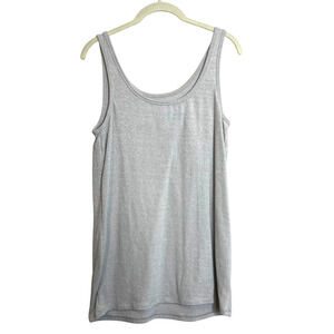A New Day Womens Knit Tank Top Size XXL Shimmery Light Gray Layering Shell